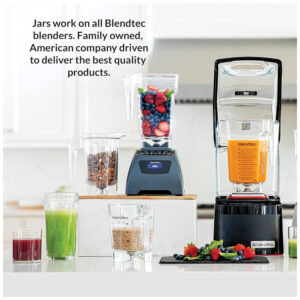 ECTQ6JZVQHF10B_2 jpg - Liquidificador Profissional 2,8L com 4 Ciclos Pré Programados, 5 Velocidades, Inclui Espátula, 110V 1560W, Blendtec Classic 575, Branco