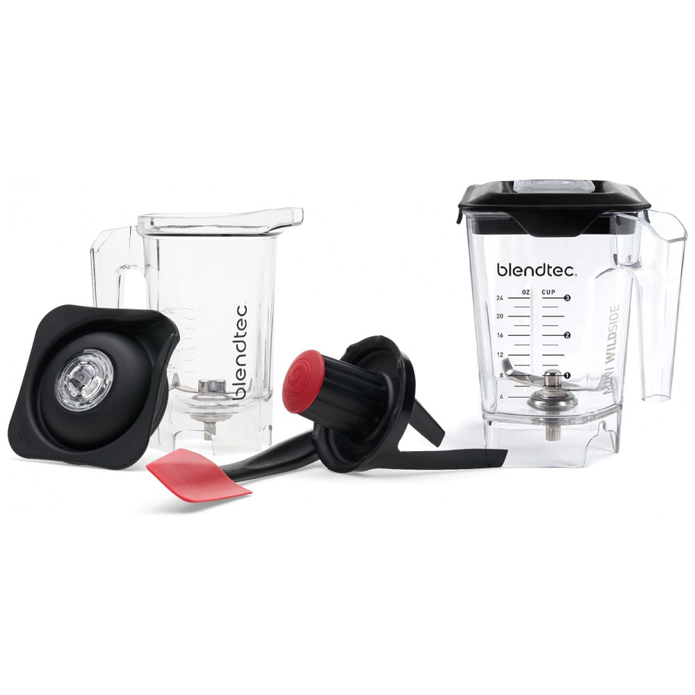 ECTQDXKHZG870B_0-2 jpg - Copo, Jarra para liquidificador, 2 unidades, capacidade de 1L, 37OZ e 1,3mL, 46OZ, BLENDTEC 40 610 01, Preto