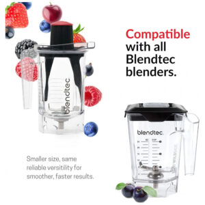 ECTQDXKHZG870B_2-2 jpg - Copo, Jarra para liquidificador, 2 unidades, capacidade de 1L, 37OZ e 1,3mL, 46OZ, BLENDTEC 40 610 01, Preto