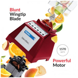 ECTQEMG94Z500B_3 jpg - Liquidificador de Bancada Profissional 2.6L com 6 Predefinições e 10 Velocidades, 110v, BLENDTEC TB 631 25, Vermelho