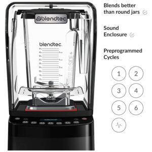 ECTQPTBJSS770B_4-2 jpg - Liquidificador Profissional, Capacidade de 1,064mL, 1800W 110v, BLENDTEC S885C2901 B1GB1D, Preto