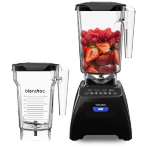 ECTQWV2RRFF10B_0-1 jpg - Liquidificador Profissional 2 Jarras 2,6L e 2,2L com 4 Ciclos e 5 Velocidades, Blendtec Classic 575, Preto