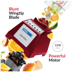 ECTQIZKILI000B_3 jpg - Liquidificador Profissional 2,2 Litros com 6 Ciclos Pré Programados, 110V 1560W, Blendtec, Vermelho