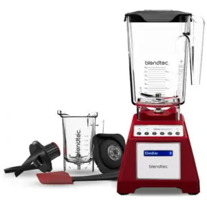 ECTQMKQZYP380B_0 jpg - Liquidificador 2,6 Litros com 6 Ciclos, 10 Velocidades, Jarra Twister 700mL e Espátula, 110V 1560W, Blendtec, Vermelho