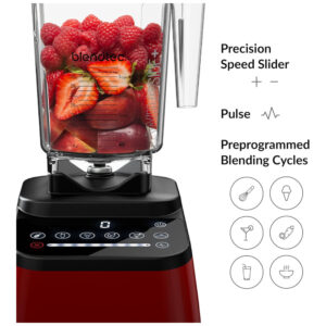Liquidificador Blendtec Designer Series Original com Jarra WildSide de 2,7 Litros Vermelho