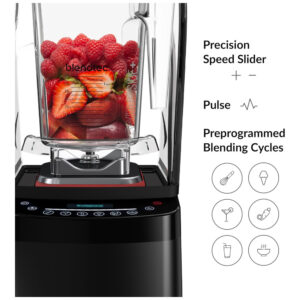 ECTQO38QDAL00B_4 jpg - Liquidificador 1800W Professional 800 com Jarra Selada 2,66L 11Veloc, BLENDTEC P800C2901 A1AP1D, Preto