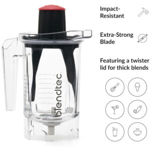ECTQS1T1Q7800B_4 jpg - Copo, Jarra para liquidificador, com tampa e espátula, capacidade de 1,094mL, 37OZ, BLENDTEC 40 620 54, Preto