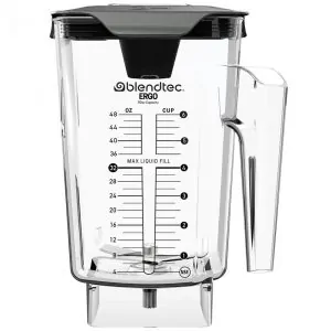 Jarra Liquidificadora Blendtec WildSide Ergo 40 630 68 Transparente 2.66 L 90 oz com Tampa Rígida